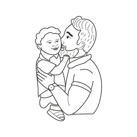 Daddy Clipart Black And White