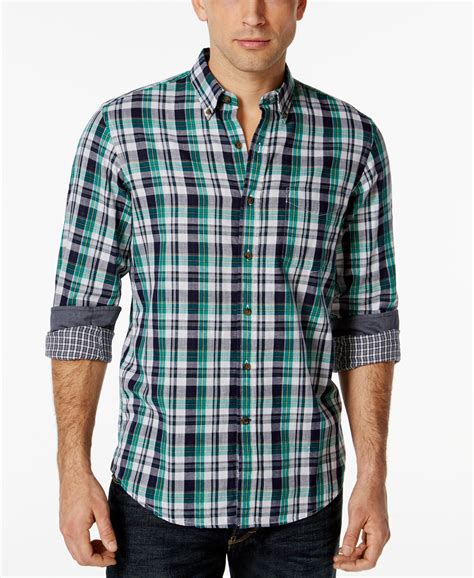 Club Room Homested Plaid Shirt, Only at Macy's - Casual Button-Down ...