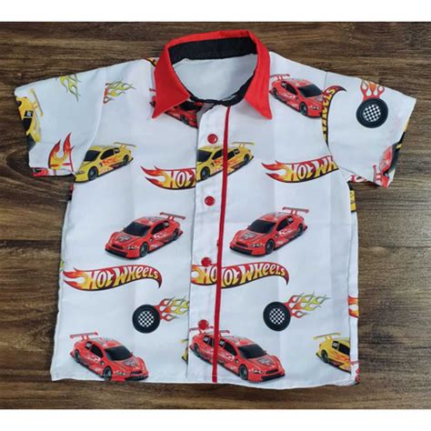 Camisa Hot Wheels Infantil No Shoptime
