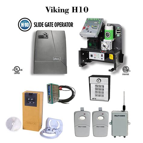 Viking Access Gate Openers H10 Heavy Duty Commercial Sliding Operators