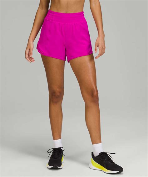 Lululemon Hotty Hot High Rise Lined Short Purple Highlight Lulu Fanatics