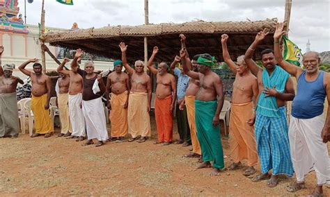 Farmers half naked protest வவசயகள அர நரவண பரடடம