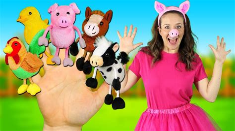 Farm Animals Finger Family - Kids Songs and Nursery Rhymes | Finger ...