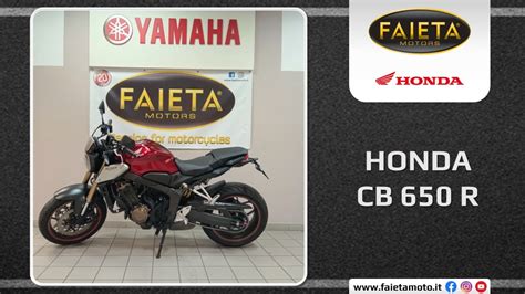 Faieta Motors Usato Honda CB 650 R Anno 2020 YouTube