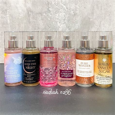 BATH AND BODY WORKS TRAVEL SIZE BODY MIST KECIL 75ml BODY MIST BBW PURE WONDER STRAWBERRY POUND