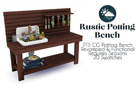 Cgsep05pottingbenchfunctional Sims 4 Sims 4 Cc Furniture Sims