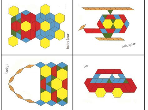 Free Pattern Blocks Worksheets