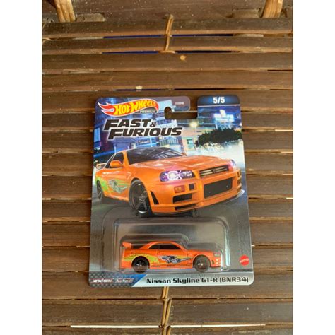 Jual Hot Wheels Fast And Furious Nissan Skyline GT R R34 Brian Oren Orange Shopee Indonesia