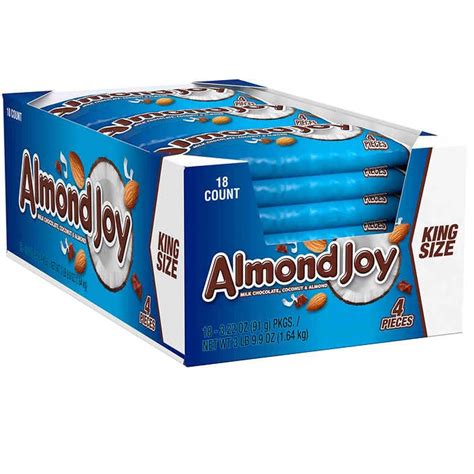 Almond Joy King Size Candy Bar 18ct 3 22 Oz B2b Online Shop In Nyc