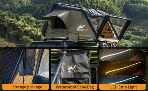 Amazon Naturnest Abs Triangle Camping Suv Car Rooftop Tent