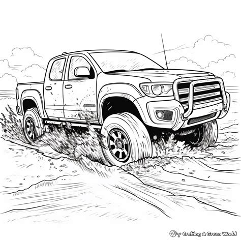 Lifted Truck Coloring Pages - Free & Printable!