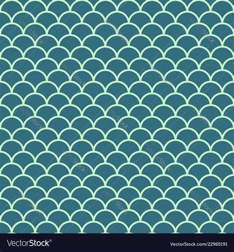 Fish Scale Seamless Pattern Royalty Free Vector Image