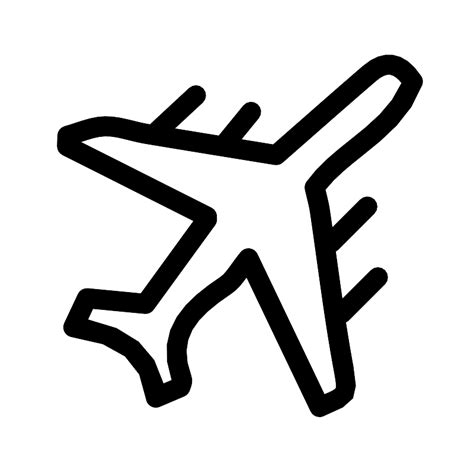 Airplane Drawn Flight Vector Svg Icon Svg Repo