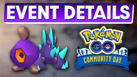 ROGGENROLA COMMUNITY DAY EVENT DETAILS POKÉMON GO YouTube