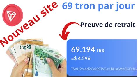 Comment Miner 69 Tron Jour Avec Un Investissement De 5 Tron YouTube