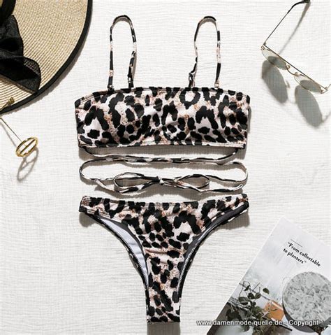 Neuheiten Leopard Print Sexy Bikini Set Teilig Damenmode