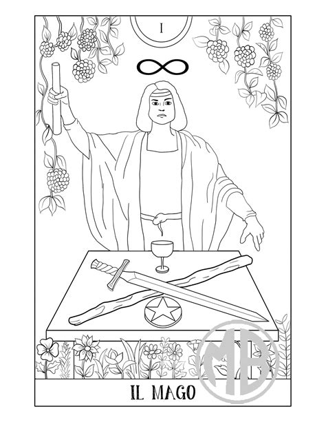 Free Printable Tarot Coloring Pages