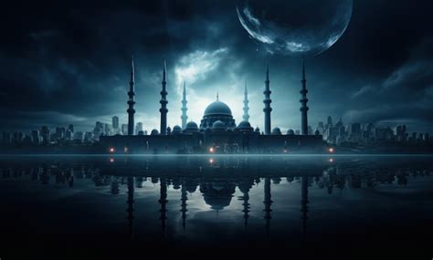 Premium AI Image Ramadan Wallpaper Islamic Mosque