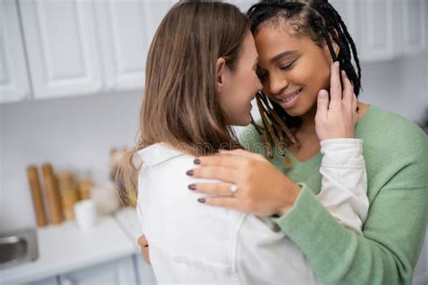 Lesbian African American Woman With Engagement Stock Photo Image Of Dreadlocks Ring 264013024