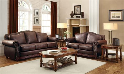 Homelegance Midwood Bonded Leather Sofa Collection - Dark Brown ...