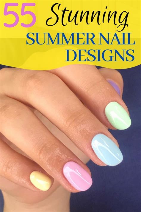 55 Stunning Nail Designs For Summer Nail Designs Summer Nail Designs Summer Nails