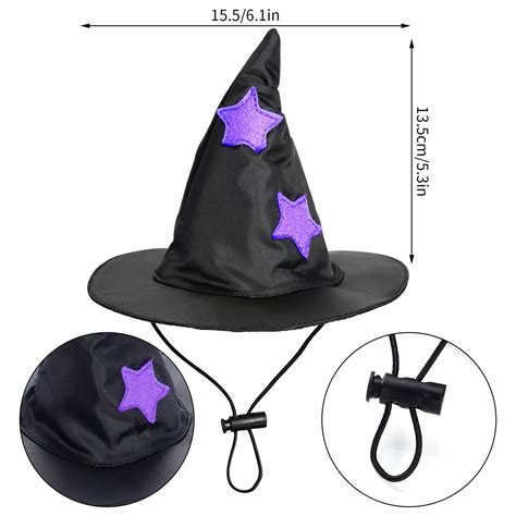 FERSWE Halloween Pet Costume Cat Wizard Costume Funny Wizard Cat ...