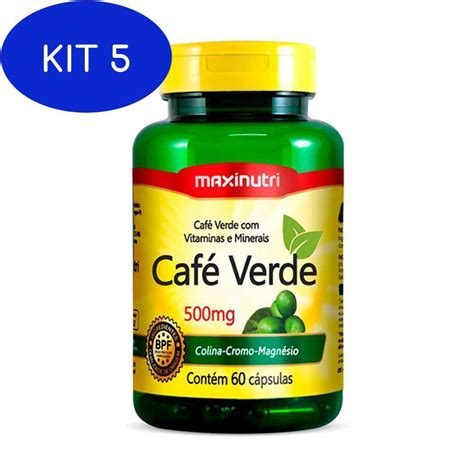 Kit Caf Verde Vitaminas E Minerais C Ps Maxinutri Submarino