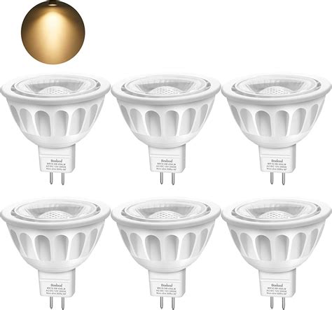 Boxlood Ampoule Gu5 3 Led Mr16 Blanc Chaud 3000k 5w Equivalent à 50w