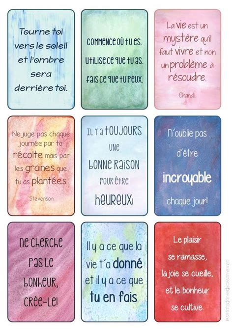 Cartes Positives 04 Citation Je Pense à Toi Positif