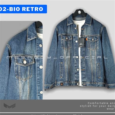 Jual Tren Kekinian Jaket Denim Mosaggy Jaket Jeans Sobek Jaket Jeans