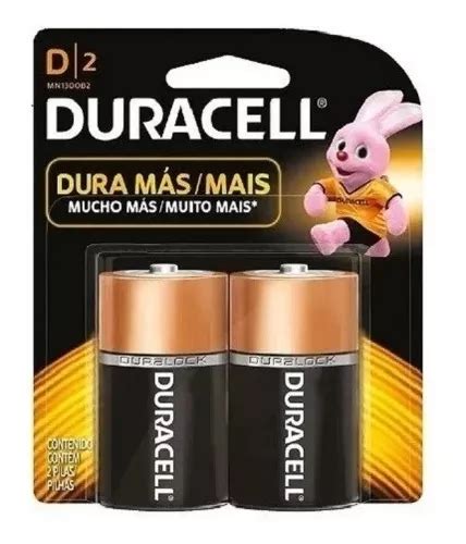 Pila Duracell Alcalina Mn1300 D Grande X2 Cuotas Sin Interés