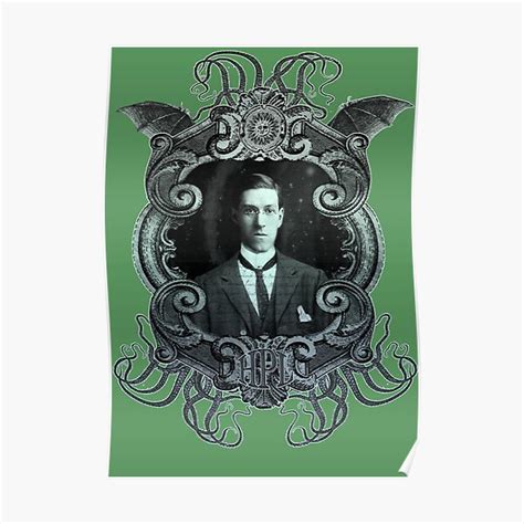 H P Lovecraft Poster For Sale By Karlthulhu Redbubble