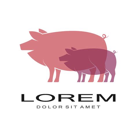 Pig Logo Vector Template 36882866 Vector Art At Vecteezy