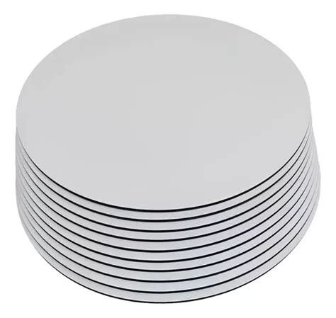 Kit 10 Cake Board Mdf 3mm Tabuleiro Para Bolo 25cm Redondo