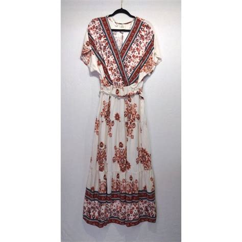 Knox Rose Dresses Nwt Knox Rose Womens Boho Maxi Dress Vneck Floral