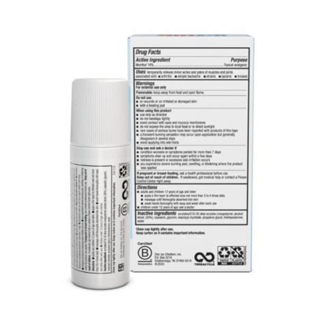 Icy Hot Original Medicated Max Strength Roll On No Mess Pain Relief Menthol Liquid Fl Oz