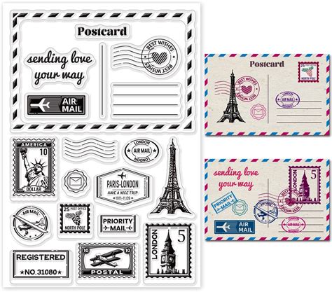 Ph Pandahall City Postmark Stamp Silicone Stamps Travel Postage Journey