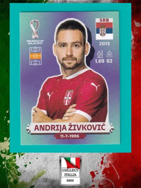 Calciatori Panini Fifa World Cup Qatar 2022 Figurina Andrija Zivkovic