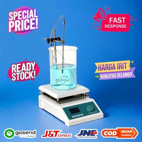 Promo Hot Plate Magnetic Stirrer Liter Sh C Lab Stirer Heating Mixer Sh C Diskon Di