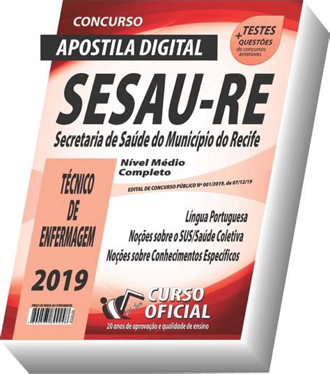 SESAU Recife Técnico de Enfermagem Apostila Digital