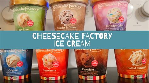 Trying All 7 Cheesecake Factory Ice Cream Flavors Youtube