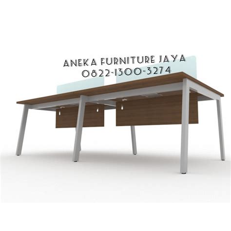 Jual Meja Kantor Uno New Lavender Uod Aneka Furniture Jaya Kab