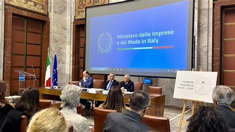 Presentata La Giornata Nazionale Del Made In Italy