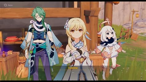 Xiao Meets With Lumine And Baizhu In Baizhu Story Quest Genshin