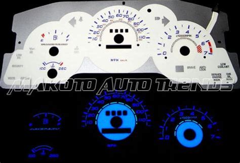 Purchase Mph Euro Reverse Glow Gauge Indiglo White Face New For