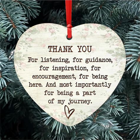 Amazon Hyturtle Thank You Being A Part Of My Journey Wood Ornament