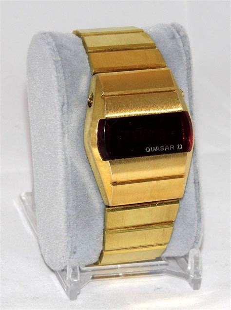 Vintage Quasar Ii Digital Quartz Watch By Quasar Time Corporation Red