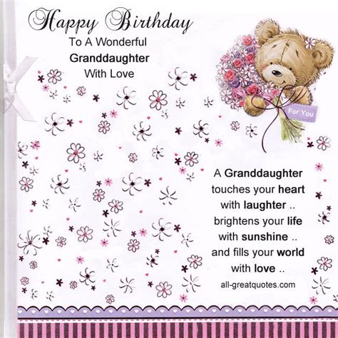 Happy Birthday To A Wonderful Granddaughter Pictures Photos And