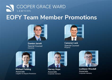 Cooper Grace Ward Promotions For Fy24 Cooper Grace Ward