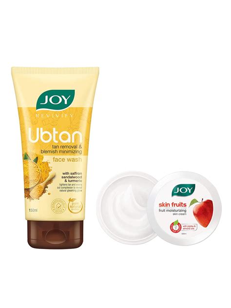 Buy Joy Set Of Skin Fruits Moisturizing Skin Cream 500 Ml And Revivify Ubtan Face Wash 150 Ml